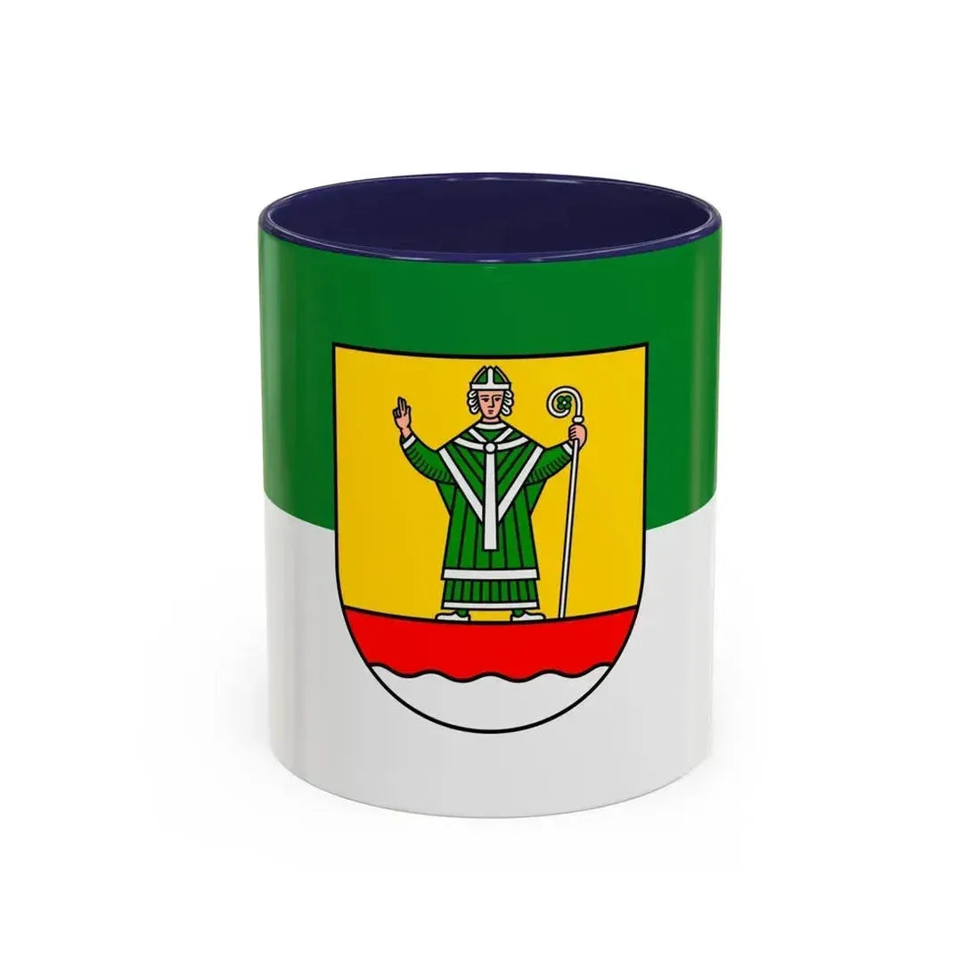 Flag of Cuxhaven Germany - Accent Coffee Mug 11oz Navy - Go Mug Yourself