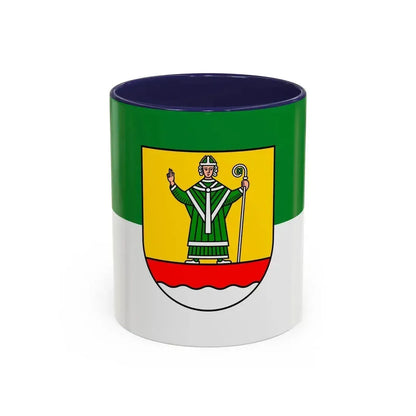 Flag of Cuxhaven Germany - Accent Coffee Mug 11oz Navy - Go Mug Yourself