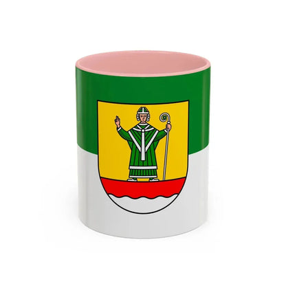 Flag of Cuxhaven Germany - Accent Coffee Mug 11oz Pink - Go Mug Yourself
