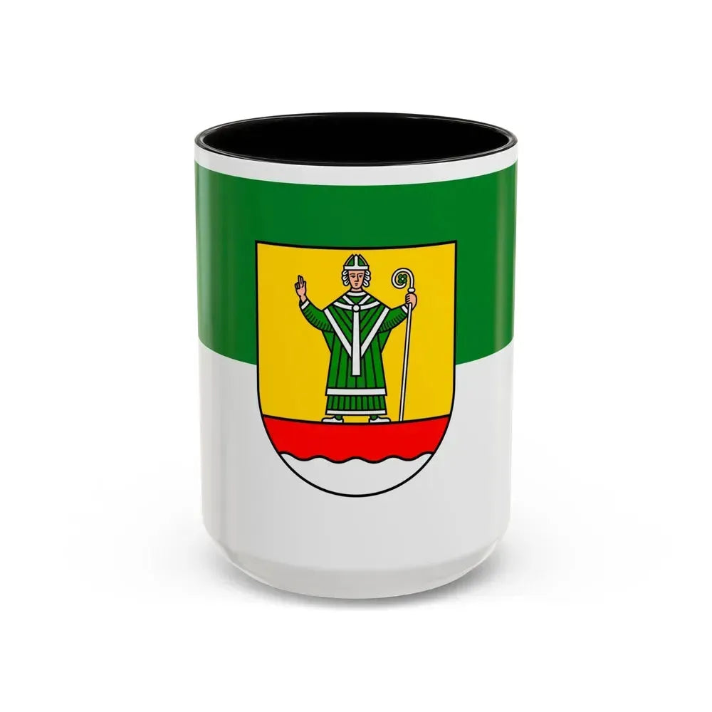 Flag of Cuxhaven Germany - Accent Coffee Mug 15oz Black - Go Mug Yourself
