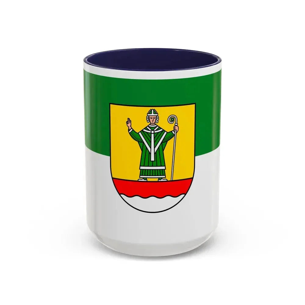 Flag of Cuxhaven Germany - Accent Coffee Mug 15oz Navy - Go Mug Yourself