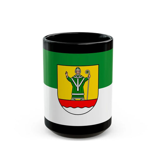 Flag of Cuxhaven Germany - Black Coffee Mug-15oz-Go Mug Yourself