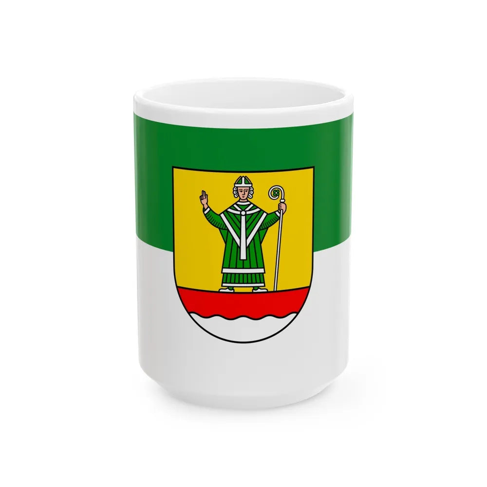 Flag of Cuxhaven Germany - White Coffee Mug-15oz-Go Mug Yourself