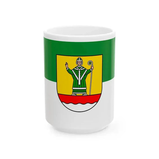 Flag of Cuxhaven Germany - White Coffee Mug 15oz - Go Mug Yourself