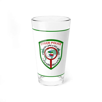 Flag of Cyber Police FATA of Islamic Republic of Iran (Iran) Pint Glass 16oz 16oz - Go Mug Yourself