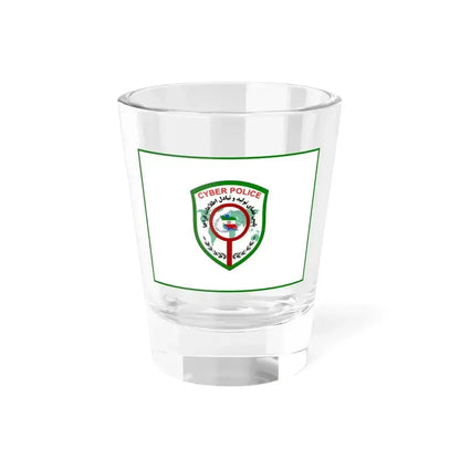 Flag of Cyber Police FATA of Islamic Republic of Iran (Iran) Shot Glass 1.5oz 1.5oz - Go Mug Yourself