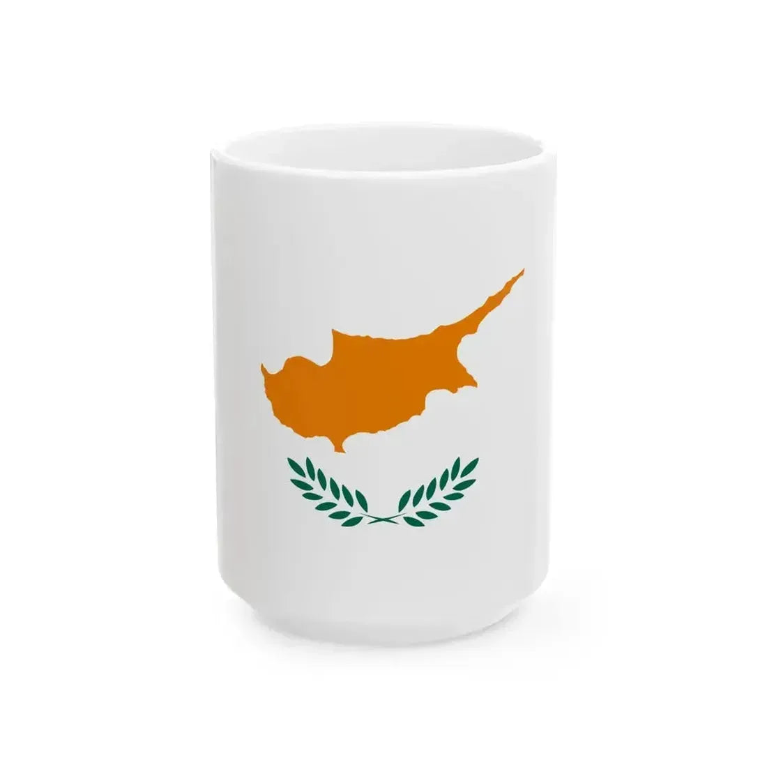 Flag of Cyprus 1960-2006 (Cyprus) White Coffee Mug 15oz - Go Mug Yourself