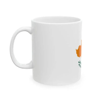 Flag of Cyprus 1960-2006 (Cyprus) White Coffee Mug - Go Mug Yourself