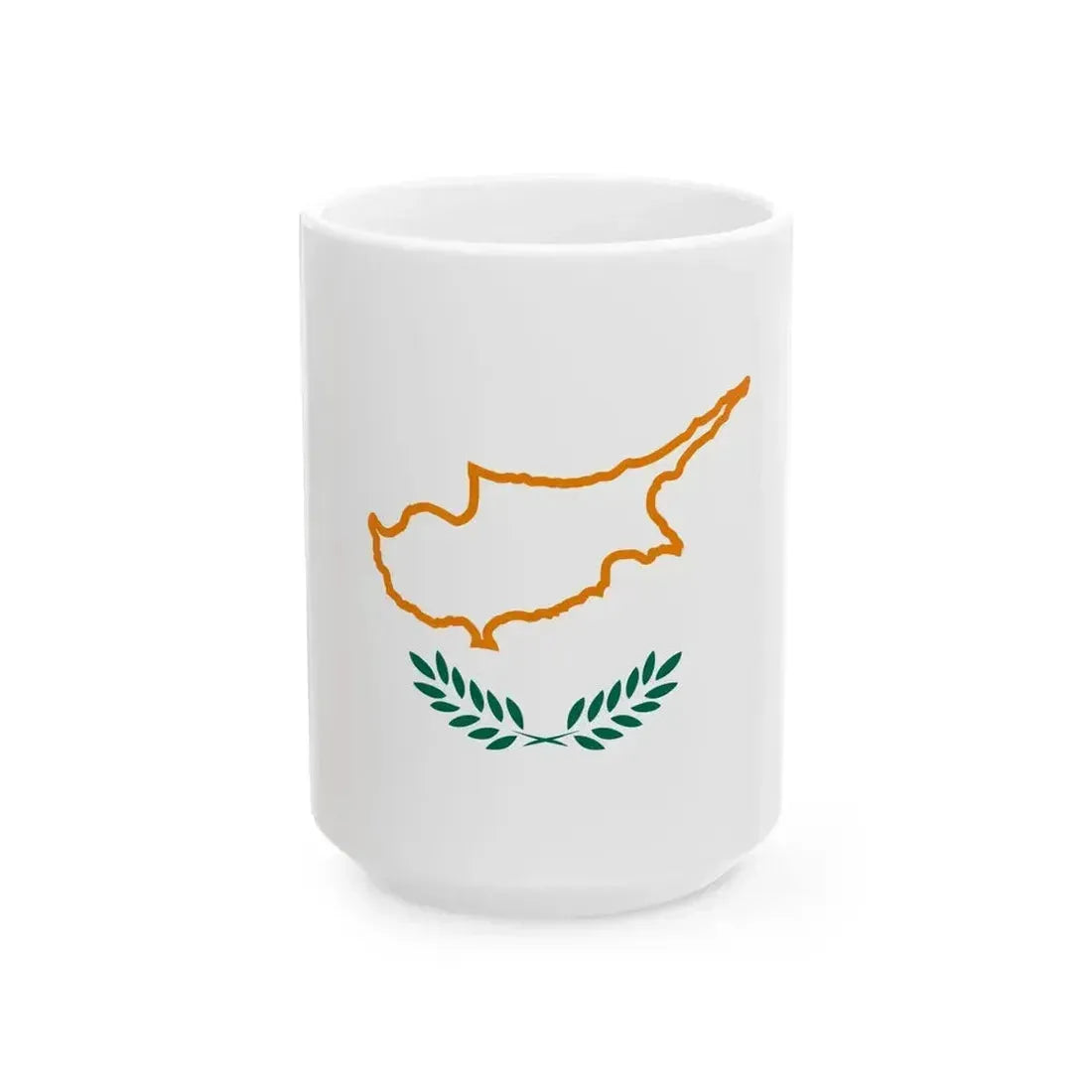 Flag of Cyprus 1960 (Cyprus) White Coffee Mug 15oz - Go Mug Yourself