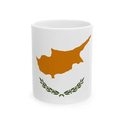 Flag of Cyprus (Cyprus) White Coffee Mug 11oz - Go Mug Yourself