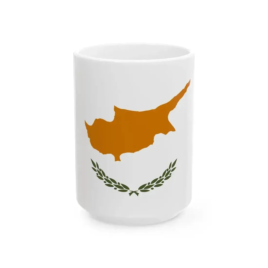 Flag of Cyprus (Cyprus) White Coffee Mug 15oz - Go Mug Yourself