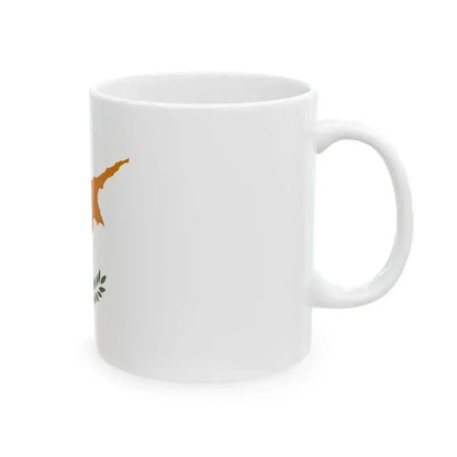 Flag of Cyprus post 2006 (Cyprus) White Coffee Mug - Go Mug Yourself