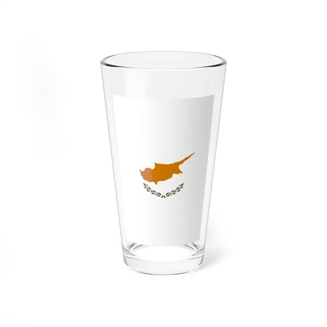 Flag of Cyprus vertical (Cyprus) Pint Glass 16oz 16oz - Go Mug Yourself