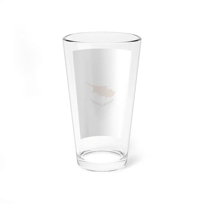 Flag of Cyprus vertical (Cyprus) Pint Glass 16oz - Go Mug Yourself