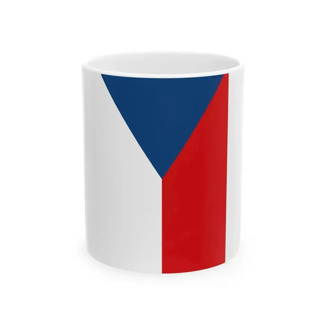Flag of Czech Republic vertical hoisting (Czech Republic) White Coffee Mug 11oz - Go Mug Yourself