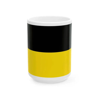Flag of Czech Silesia (Austria) White Coffee Mug 15oz - Go Mug Yourself