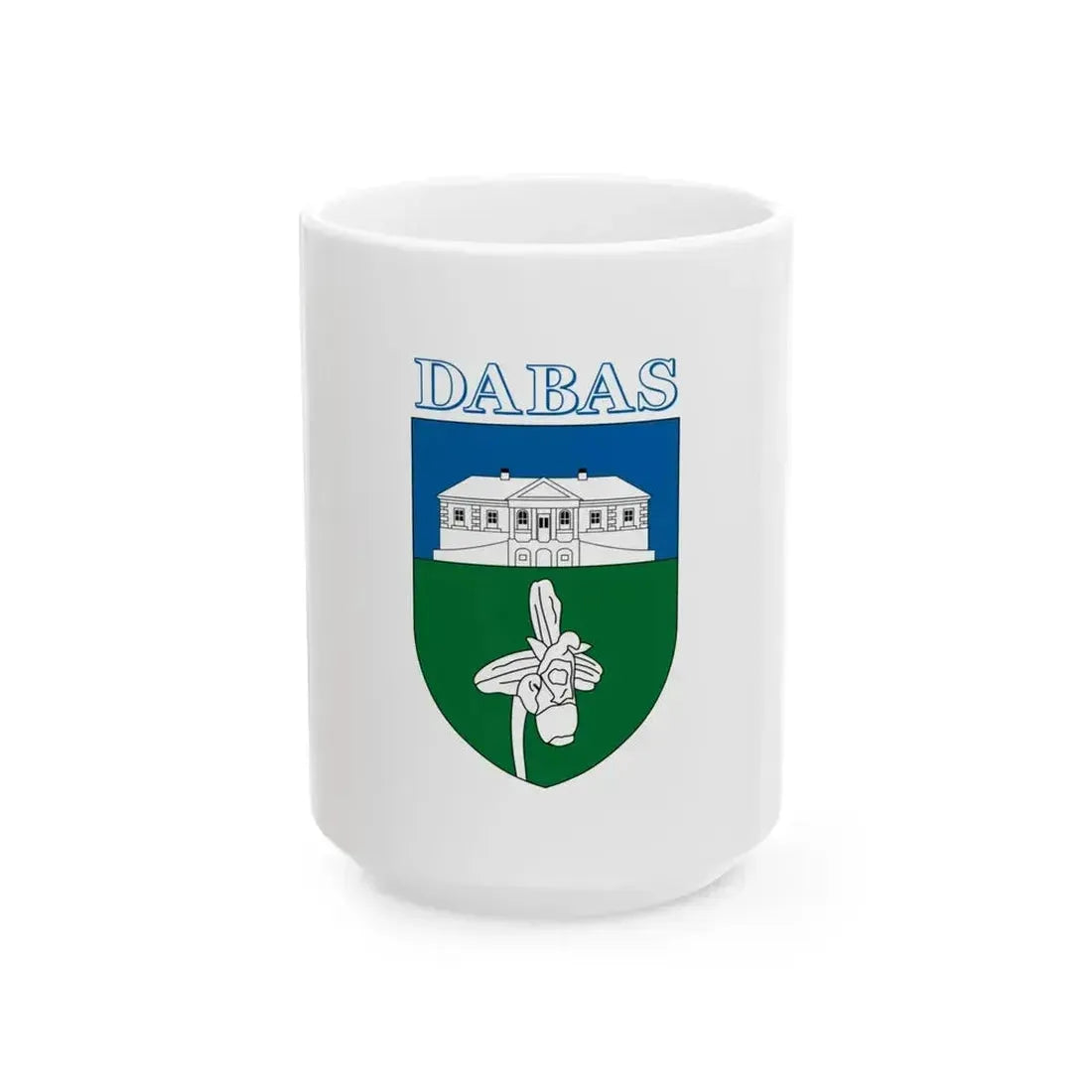 Flag of Dabas (Hungary) White Coffee Mug 15oz - Go Mug Yourself