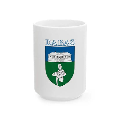 Flag of Dabas (Hungary) White Coffee Mug 15oz - Go Mug Yourself