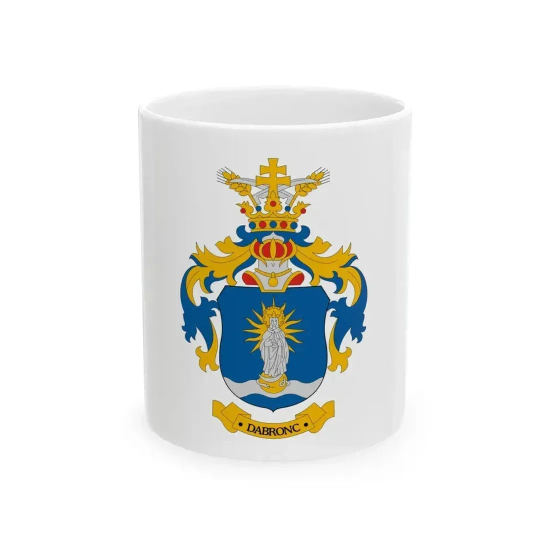 Flag of Dabronc (Hungary) White Coffee Mug 11oz - Go Mug Yourself