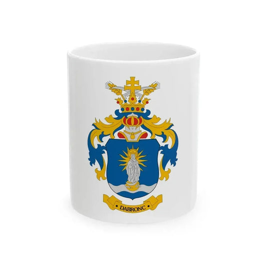 Flag of Dabronc (Hungary) White Coffee Mug 11oz - Go Mug Yourself