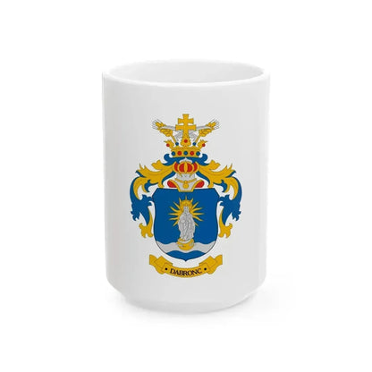 Flag of Dabronc (Hungary) White Coffee Mug 15oz - Go Mug Yourself