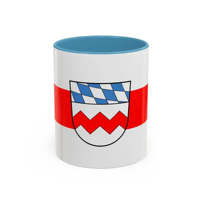 Flag of Dachau Germany - Accent Coffee Mug 11oz Light Blue - Go Mug Yourself