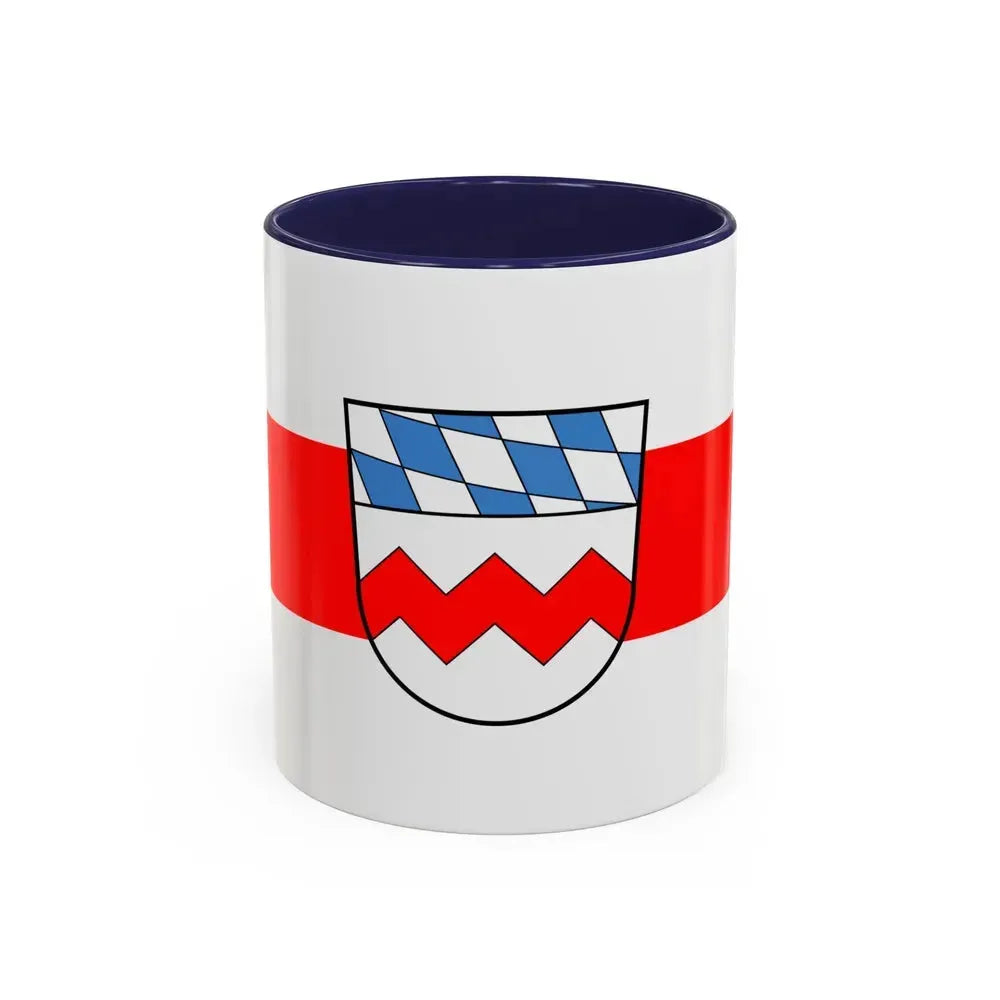 Flag of Dachau Germany - Accent Coffee Mug 11oz Navy - Go Mug Yourself