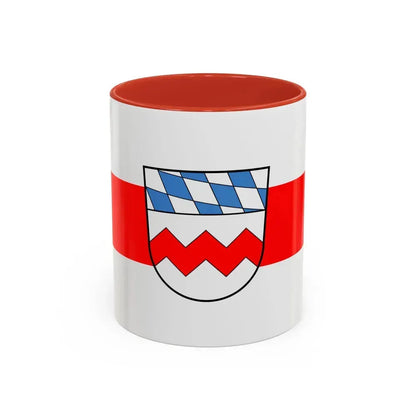 Flag of Dachau Germany - Accent Coffee Mug 11oz Red - Go Mug Yourself