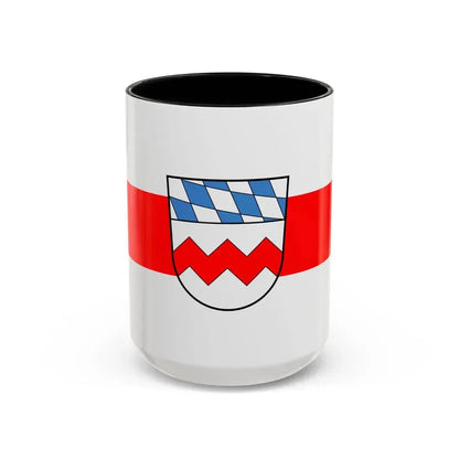 Flag of Dachau Germany - Accent Coffee Mug 15oz Black - Go Mug Yourself