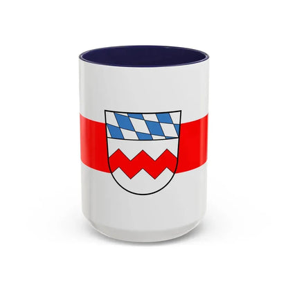 Flag of Dachau Germany - Accent Coffee Mug 15oz Navy - Go Mug Yourself