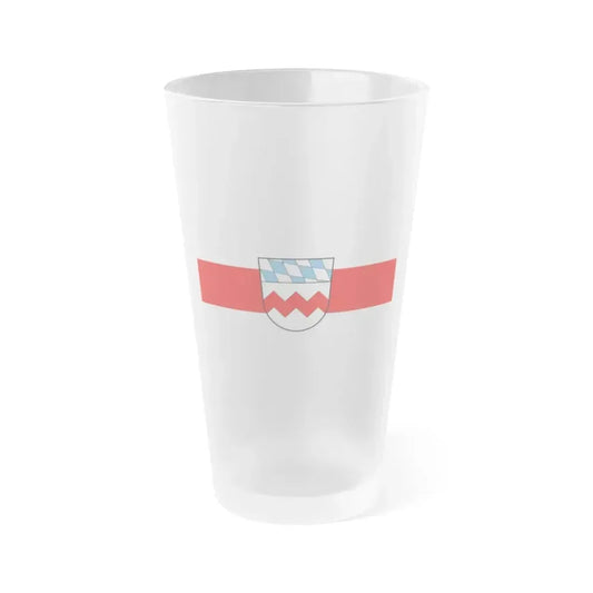 Flag of Dachau Germany - Frosted Pint Glass 16oz 16oz Frosted - Go Mug Yourself