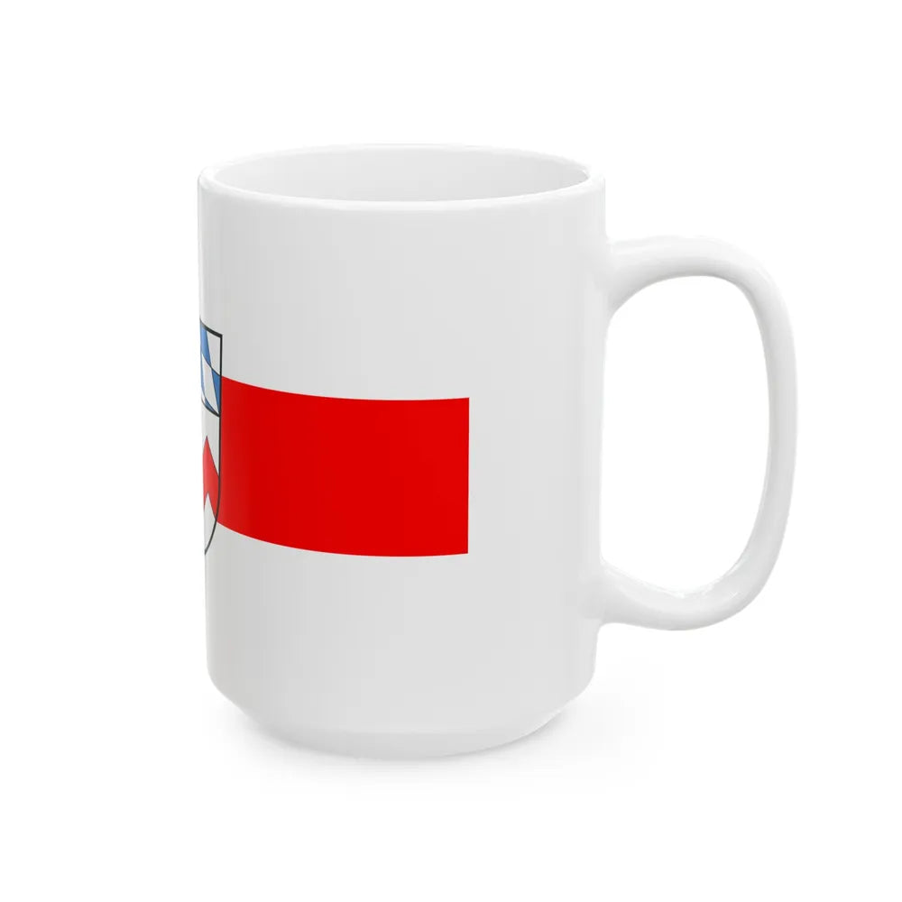 Flag of Dachau Germany - White Coffee Mug-Go Mug Yourself