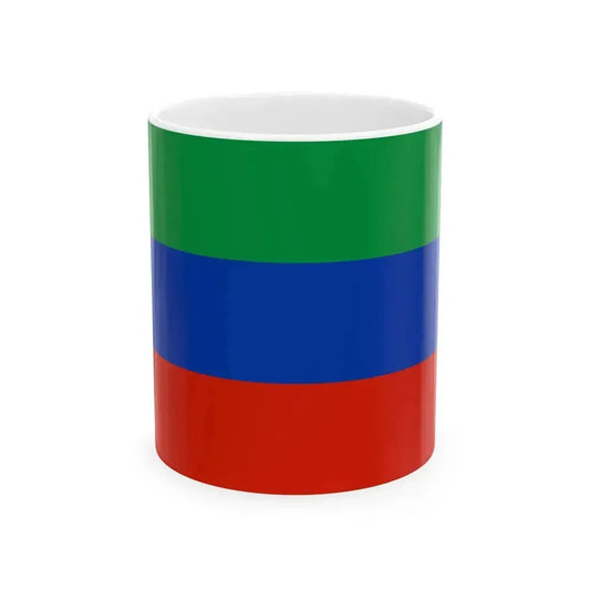 Flag of Dagestan (Russia) White Coffee Mug 11oz - Go Mug Yourself