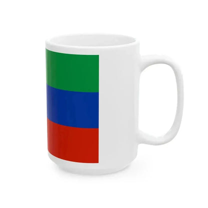 Flag of Dagestan (Russia) White Coffee Mug - Go Mug Yourself