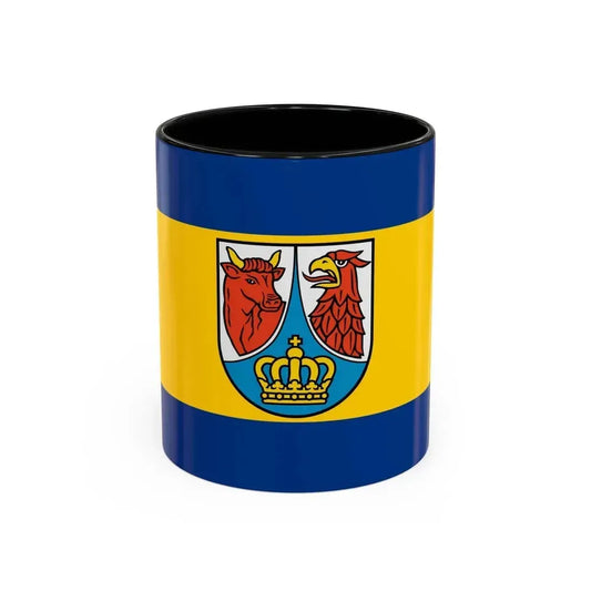Flag of Dahme Spreewald Germany - Accent Coffee Mug 11oz Black - Go Mug Yourself