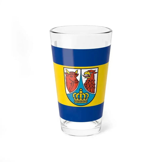Flag of Dahme Spreewald Germany - Pint Glass 16oz 16oz - Go Mug Yourself