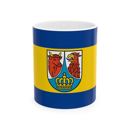 Flag of Dahme Spreewald Germany - White Coffee Mug-11oz-Go Mug Yourself