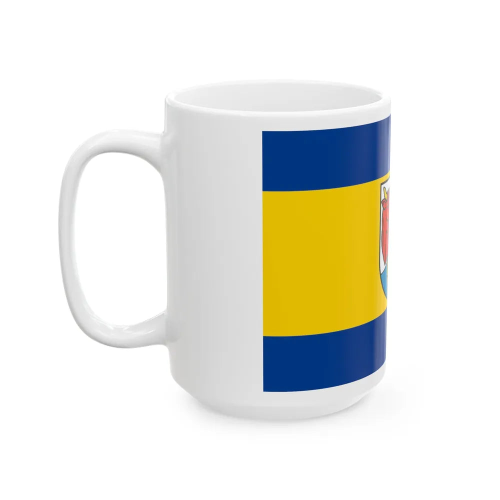 Flag of Dahme Spreewald Germany - White Coffee Mug-Go Mug Yourself