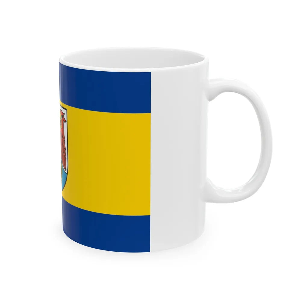 Flag of Dahme Spreewald Germany - White Coffee Mug-Go Mug Yourself