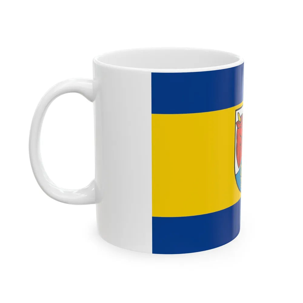 Flag of Dahme Spreewald Germany - White Coffee Mug-Go Mug Yourself