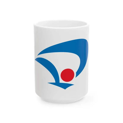 Flag of Daisen Akita (Japan) White Coffee Mug 15oz - Go Mug Yourself