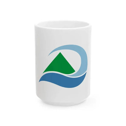Flag of Daisen Tottori (Japan) White Coffee Mug 15oz - Go Mug Yourself