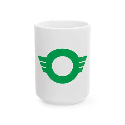 Flag of Daiwa Shimane 1967-2004 (Japan) White Coffee Mug 15oz - Go Mug Yourself