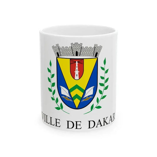 Flag of Dakar Senegal (Senegal) White Coffee Mug 11oz - Go Mug Yourself