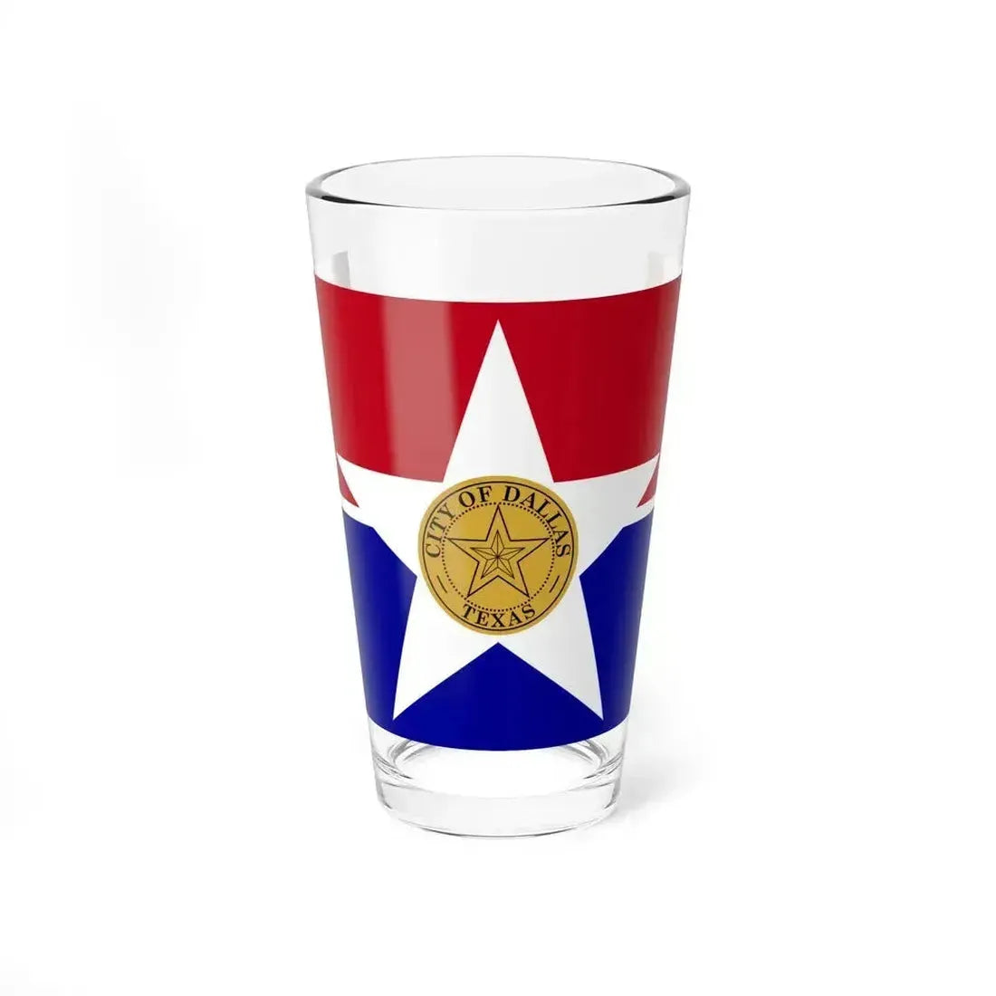 Flag of Dallas - Pint Glass 16oz 16oz - Go Mug Yourself