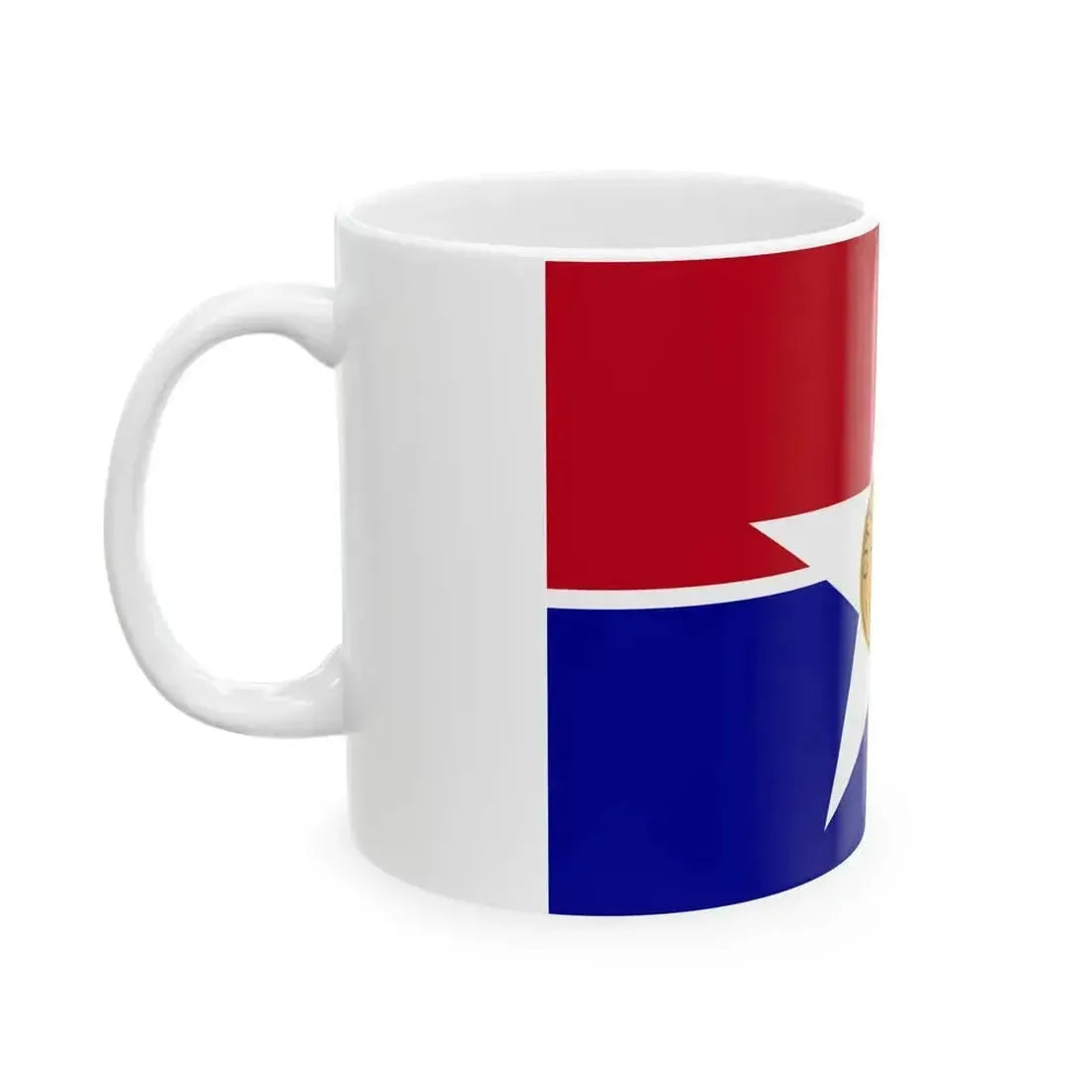 Flag of Dallas (United States) White Coffee Mug - Go Mug Yourself
