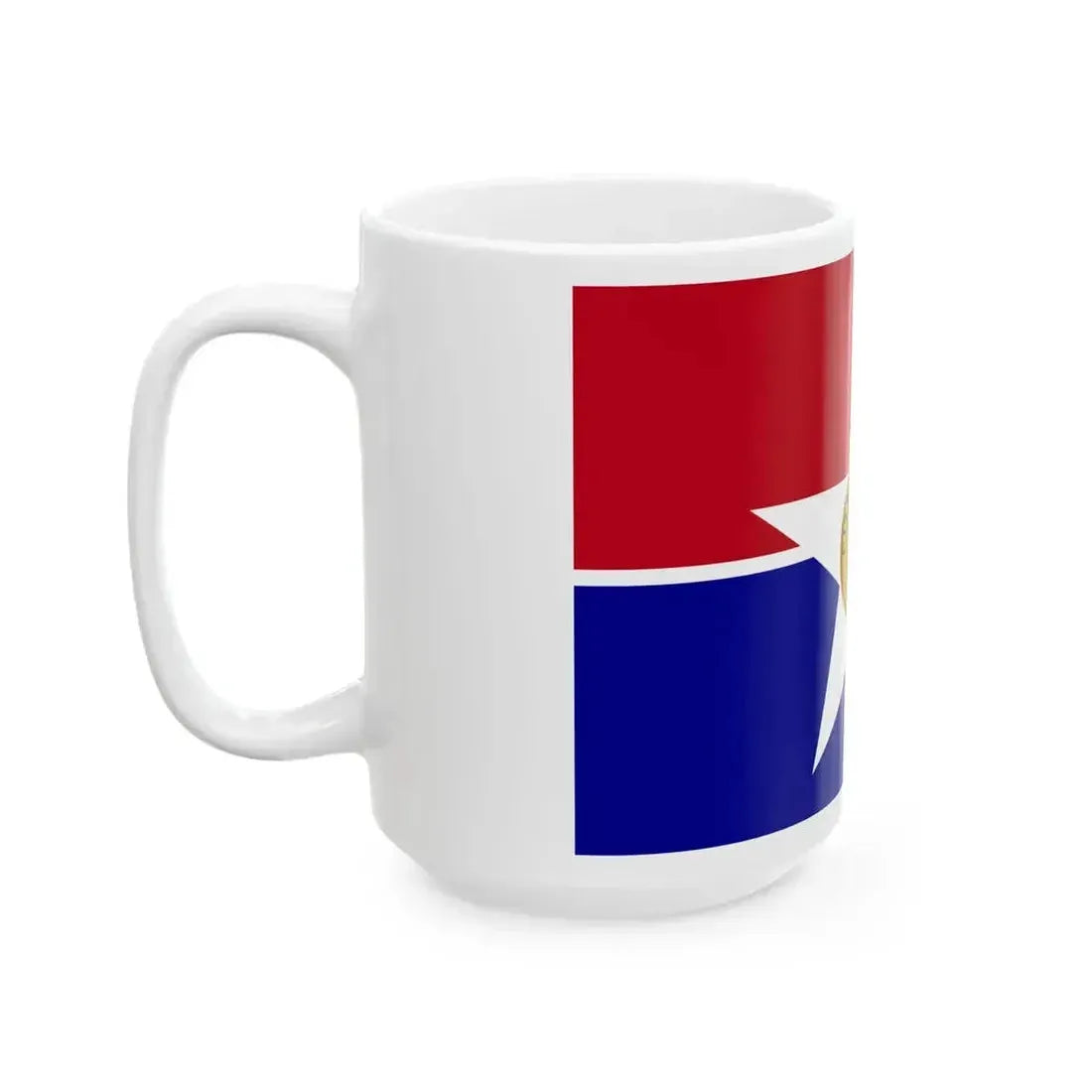 Flag of Dallas (United States) White Coffee Mug - Go Mug Yourself