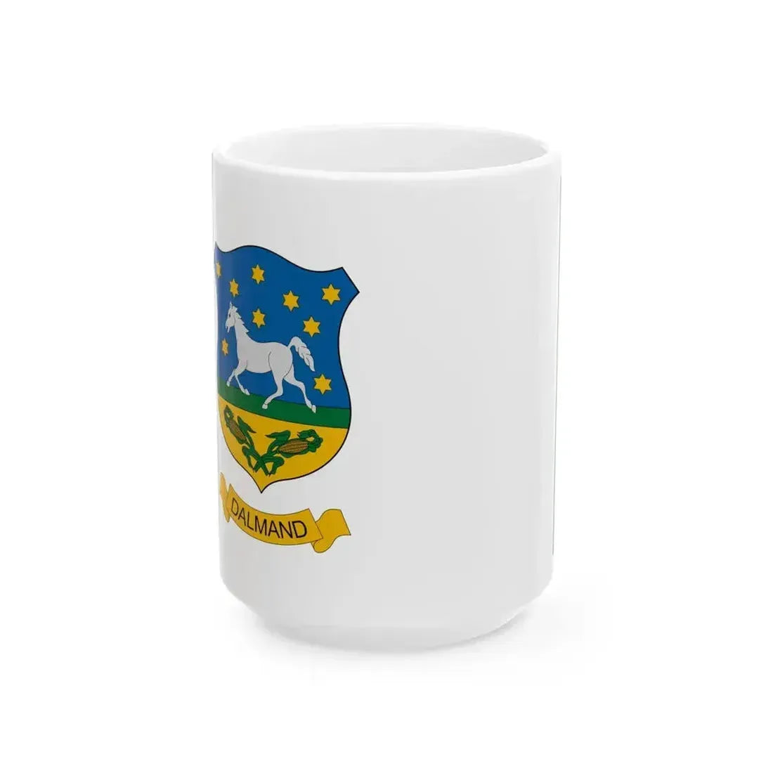 Flag of Dalmand (Hungary) White Coffee Mug 15oz - Go Mug Yourself