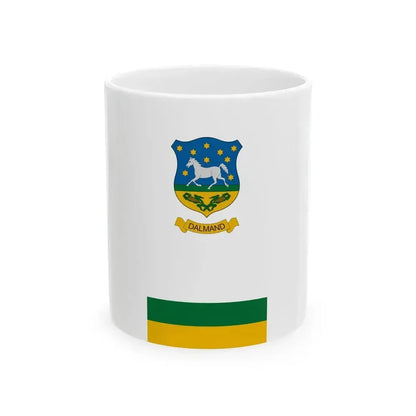 Flag of Dalmand vertical (Hungary) White Coffee Mug 11oz - Go Mug Yourself