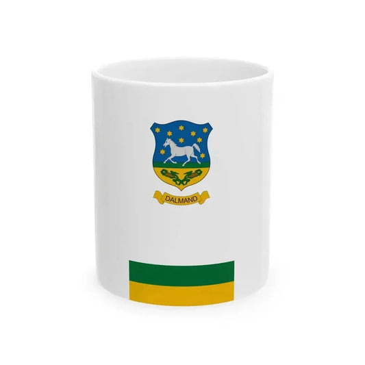 Flag of Dalmand vertical (Hungary) White Coffee Mug 11oz - Go Mug Yourself